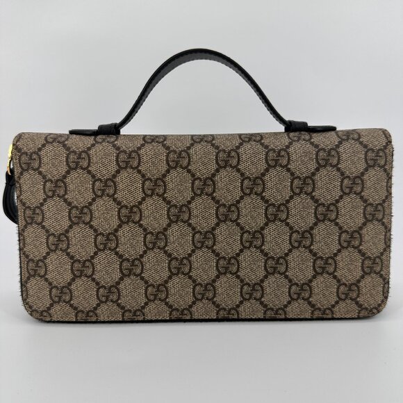 Gucci GG Monogram Zip Organizer Wallet - Picture 1 of 8